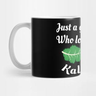 Just A Girl Who Loves Kale Healthy Eating Nutritionist gift Mug